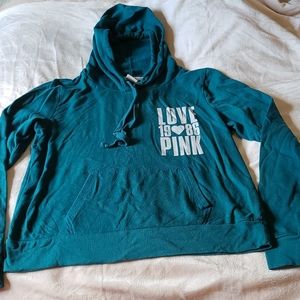 Pink brand hoodie, size large